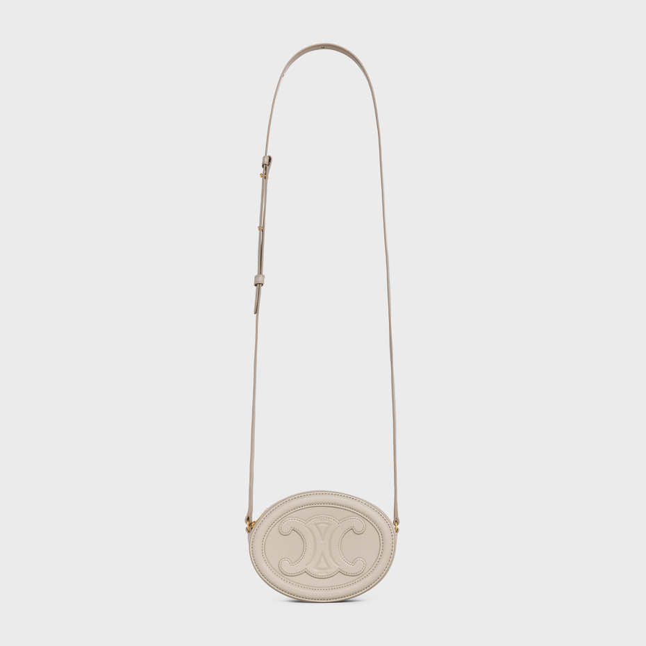 CROSSBODY OVAL PURSE CUIR TRIOMPHE IN SMOOTH CALFSKIN TRENCH - Image 5